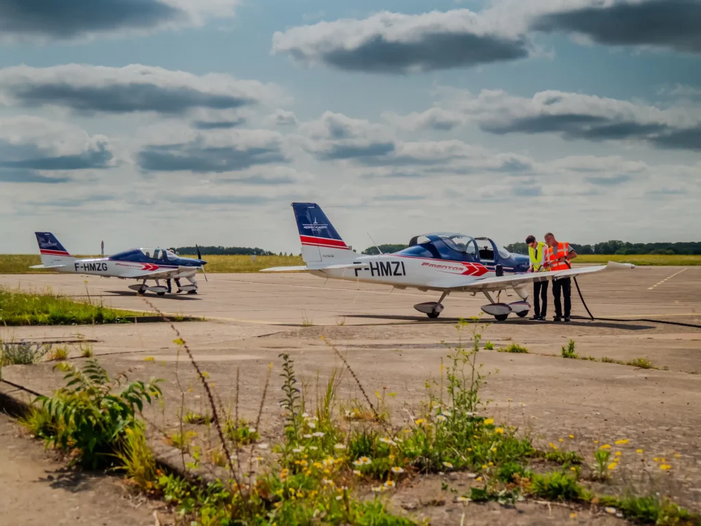 Sortie des Tecnam P-Mentor Mermoz Academy